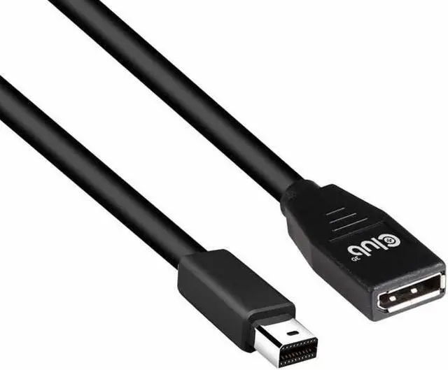 Alt view image 3 of 20 - Club3D Model CAC-1121 Mini DisplayPort to DisplayPort1.4 Extension Cable 8K60Hz DSC1.2 HBR3 HDR, M/F, 1m / 3.28 ft.