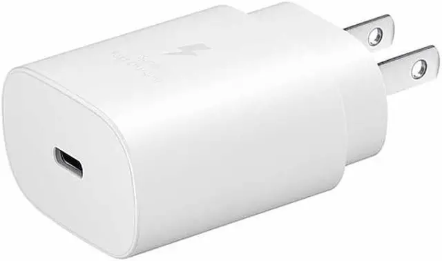 Alt view image 4 of 5 - Samsung Travel Adapter with USB-C to C Cable 25W White Wall Chargers