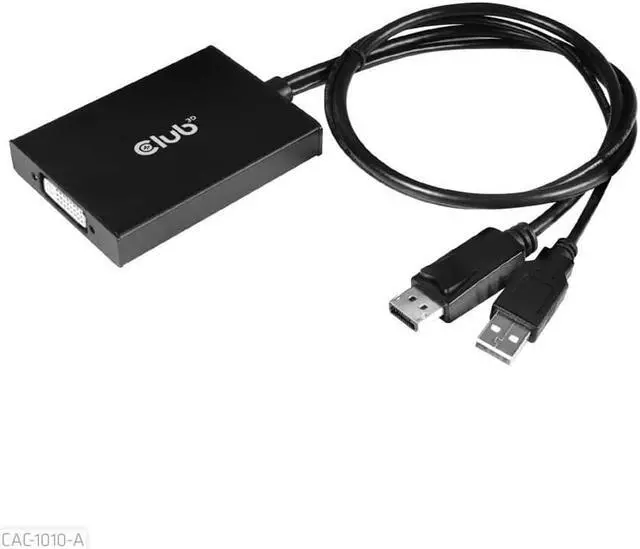 Alt view image 3 of 7 - Club3D DisplayPort to Dual Link DVI-D HDCP ON version Active Adapter M/F