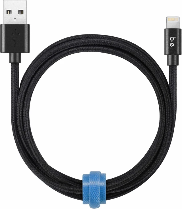 Alt view image 6 of 8 - Ventev ChargeSync (10ft) USB-C to Lightning 8-Pin Cable for iPhones - Steel