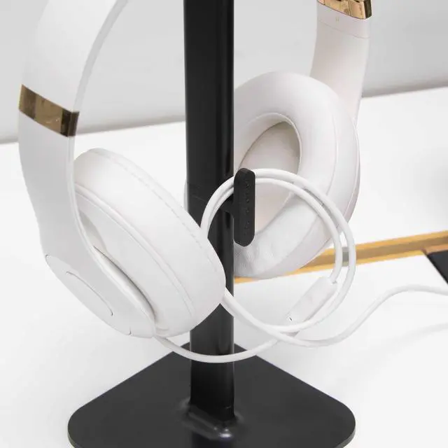 Alt view image 3 of 3 - Bluelounge Posto 2.0 desktop headphone stand  BLUPO2-BL (Black)