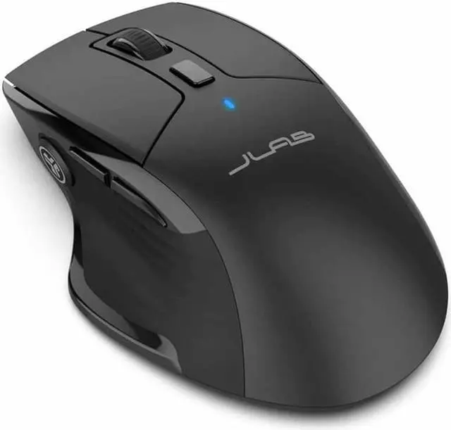 Alt view image 2 of 5 - jlab jbuds wireless mouse | connect via bluetooth or usb wireless dongle | multi-device toggle, up to three devices | custom user profiles | adjustable tracking | full-size | rechargeable | (1 pack)
