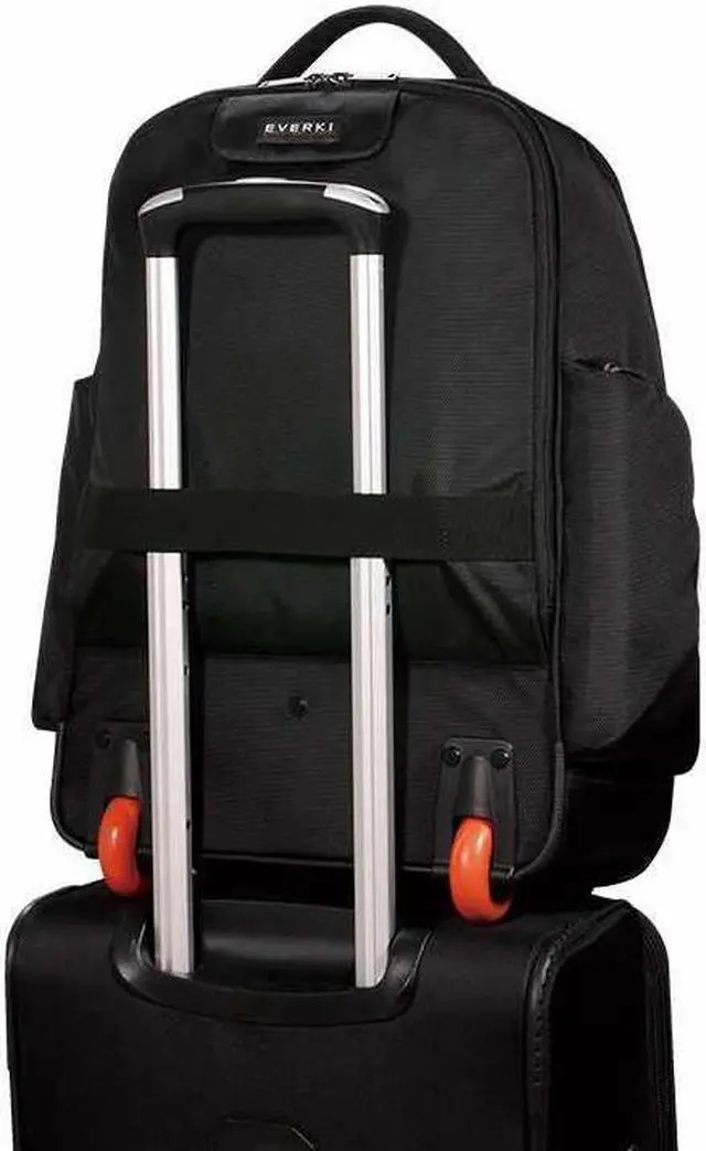 Alt view image 5 of 12 - everki atlas wheeled laptop backpack, 13-inch to 17.3-inch adjustable compartment, business professional (ekp122)