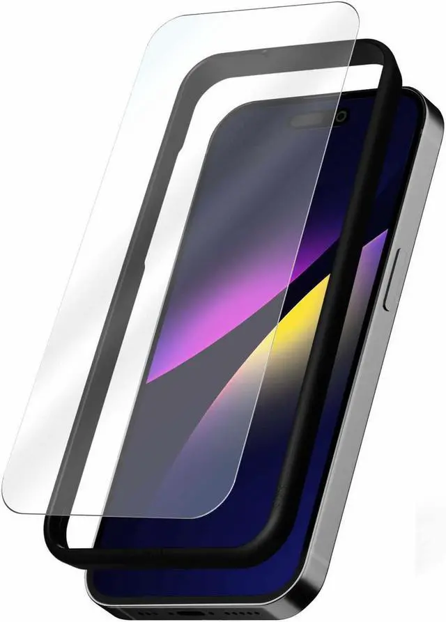 Alt view image 5 of 6 - Blu Element Tempered Glass Screen Protector with Installation Kit for iPhone 15 Pro Screen Protectors