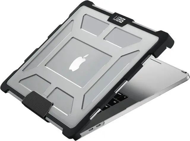 Alt view image 11 of 11 - UAG MacBook Pro 15-inch with Touchbar (4th Gen, 2016-2019) Feather-Light Rugged [Ice] Case
