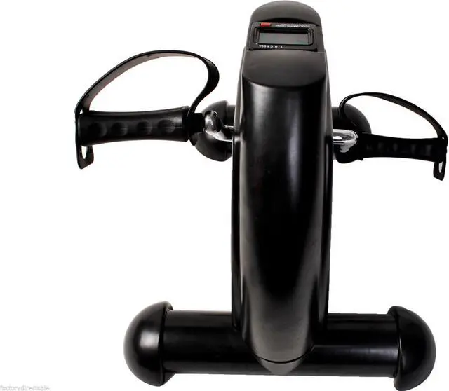 Alt view image 3 of 7 - Mini Pedal Exerciser Cycle Fitness Indoor Exercise Bike 4 Legs w/ LCD Display
