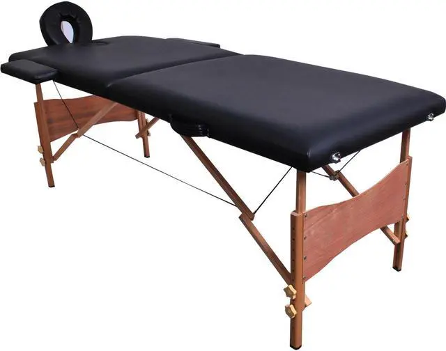 Alt view image 3 of 5 - 84"L Portable Massage Table Facial SPA Bed Tattoo w/Free Carry Case Black