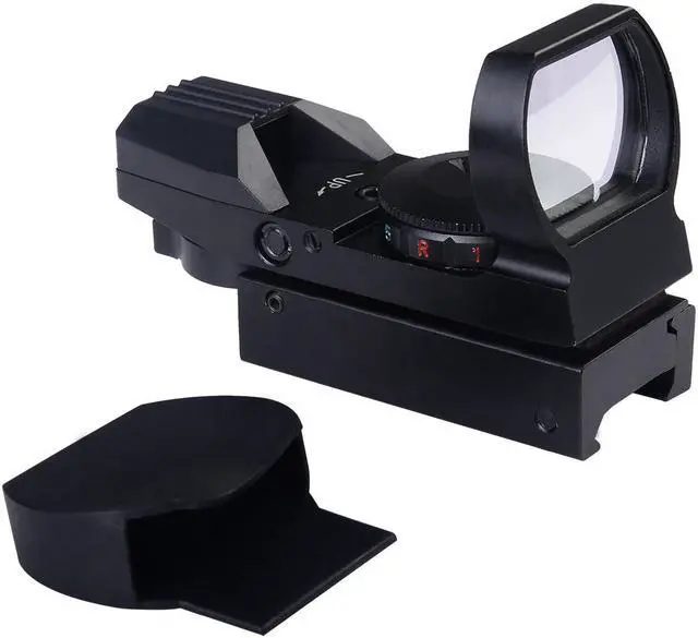Alt view image 2 of 5 - Tactical Holographic Reflex Red Green Dot Sight 4 Type Reticle for 20mm Rails