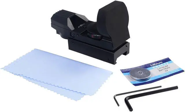 Alt view image 5 of 5 - Tactical Holographic Reflex Red Green Dot Sight 4 Type Reticle for 20mm Rails