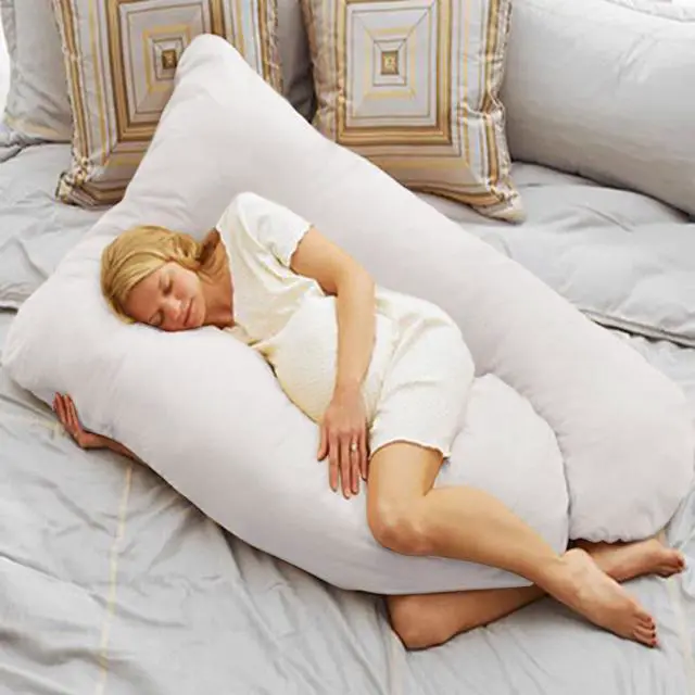 Alt view image 3 of 4 - U Shape Body Pillow Pregnancy Comfort Support Cushion