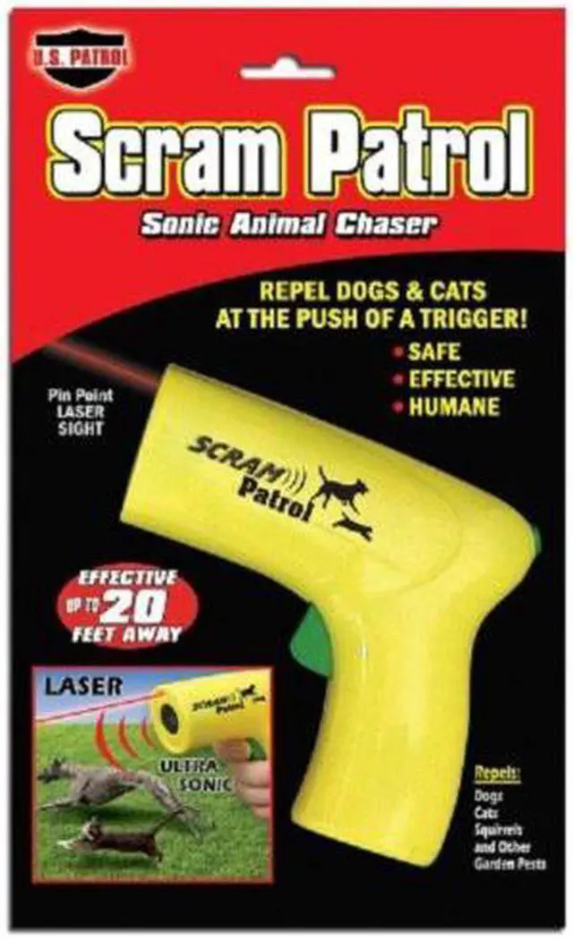 Alt view image 2 of 3 - Ultrasonic Scram Patrol Dog Repeller Chaser Stop Barking Attack Animal Protection