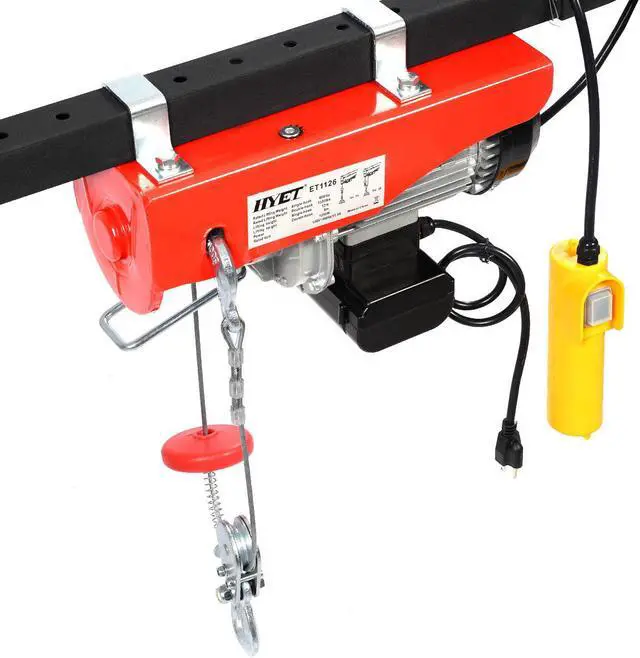 Alt view image 5 of 7 - 1320 lbs. Mini Electric Wire Hoist Remote Control Garage Auto Shop Overhead Lift