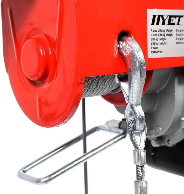 Alt view image 6 of 7 - 1320 lbs. Mini Electric Wire Hoist Remote Control Garage Auto Shop Overhead Lift