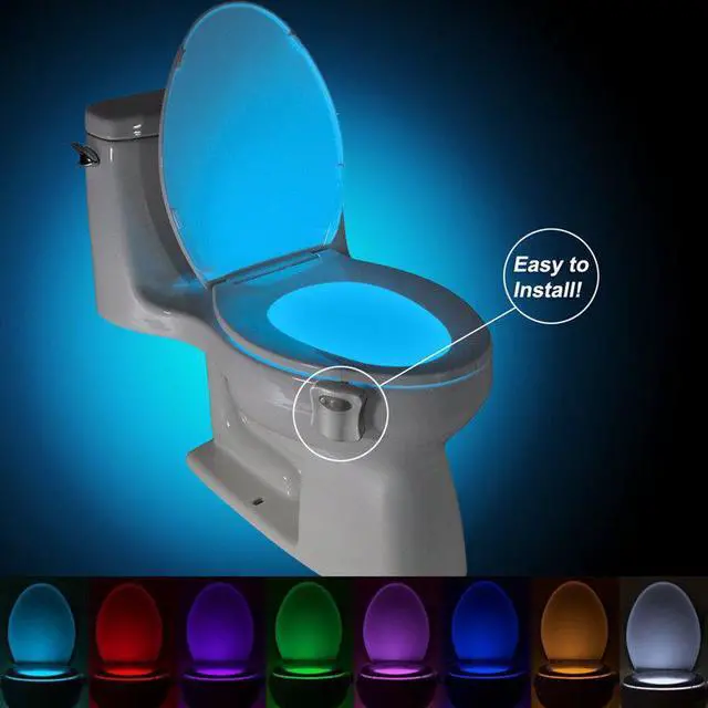 Alt view image 5 of 6 - Automatic LED Motion Activated Night Light Sensor for Toilet Seat