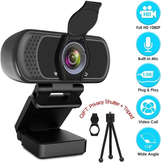 Alt view image 7 of 13 - Webcam 1080p HD Computer Camera - Microphone Laptop USB PC Webcam, HD Full Gaming Computer Camera, Recording Pro Video Web Camera for Calling, Conferencing, 110-Degree Live Streaming Widescreen Webcam