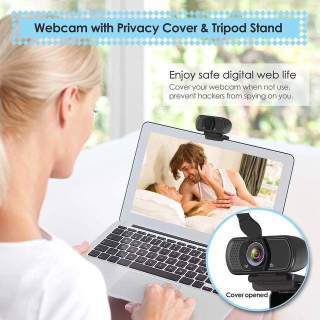 Alt view image 11 of 13 - Webcam 1080p HD Computer Camera - Microphone Laptop USB PC Webcam, HD Full Gaming Computer Camera, Recording Pro Video Web Camera for Calling, Conferencing, 110-Degree Live Streaming Widescreen Webcam