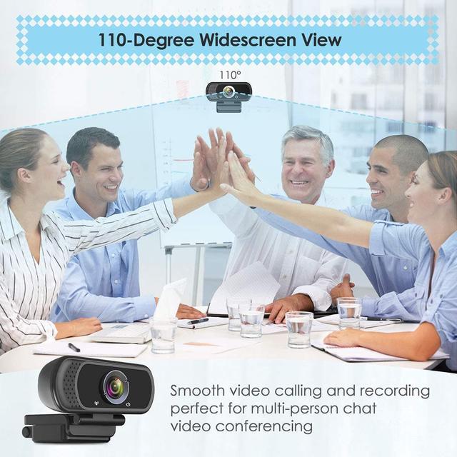 Alt view image 9 of 13 - Webcam 1080p HD Computer Camera - Microphone Laptop USB PC Webcam, HD Full Gaming Computer Camera, Recording Pro Video Web Camera for Calling, Conferencing, 110-Degree Live Streaming Widescreen Webcam