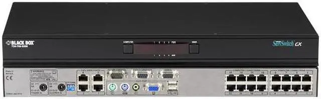 Main image of Black Box ServSwitch CX KVM Switch (1) Analog Console Port + (4) Users (16) Servers