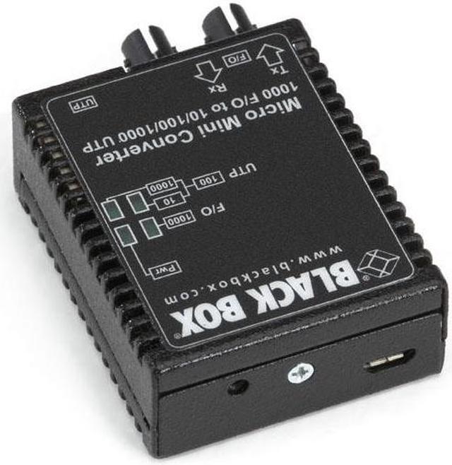 Alt view image 2 of 4 - Micro Mini Media Converter, 10-/100-/1000-Mbps Copper to 1000-Mbps Duplex Fiber, Multimode, 850-nm, 0.5 km, ST