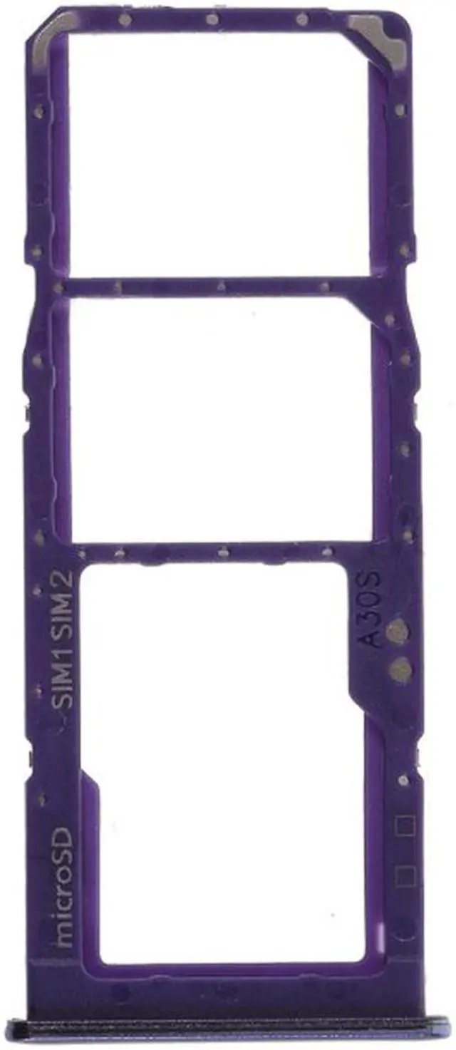 Main image of SIM Tray Micro SD Card Tray Holder Slot Replacement Part For Samsung Galaxy A30s A307F / A50s A507F (Purple)
