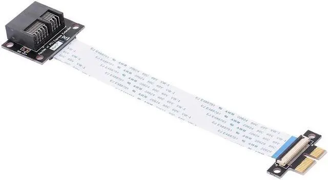 Alt view image 3 of 7 - PCI-E 1X to 1X Extension Cable 36Pin Adapter Extender Flexible FPC Cable Horizonal Installation Connector