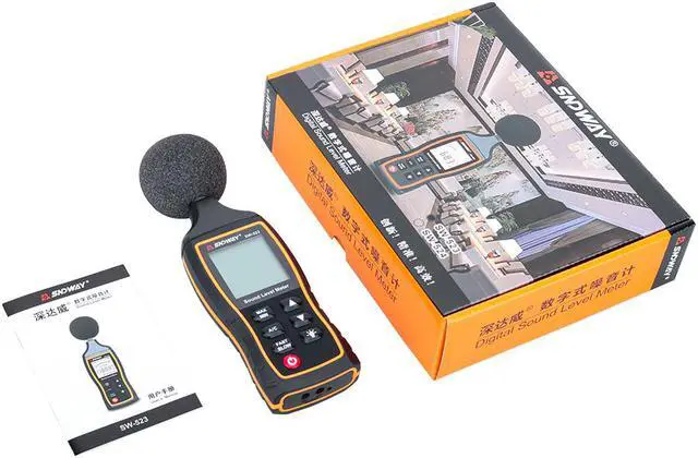 Alt view image 5 of 5 - SW-523 Digital LCD Noise Sound level meters dB Decibel meter logger Noise Audio detector Tester Diagnostic-tool Automotive Microphone
