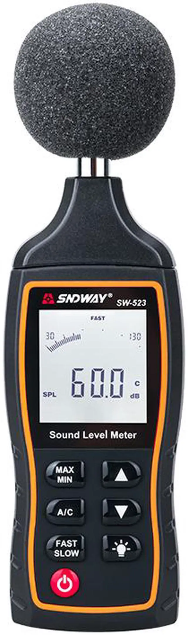 Main image of SW-523 Digital LCD Noise Sound level meters dB Decibel meter logger Noise Audio detector Tester Diagnostic-tool Automotive Microphone