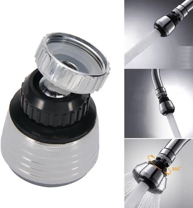 Alt view image 7 of 7 - 360 Degree Rotate Aerator Water Saving Tap Water Bubbler Diffuser Swivel Faucet Nozzle Kitchen Accessories