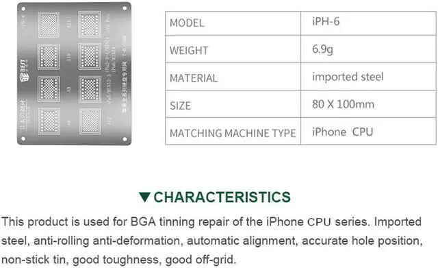 Alt view image 2 of 7 - BEST Tin Net Tablet Comprehensive Multipurpose Network CPU Hard Disk Dedicated Network Mobile Phone Chip Plant Tin Network For iph6