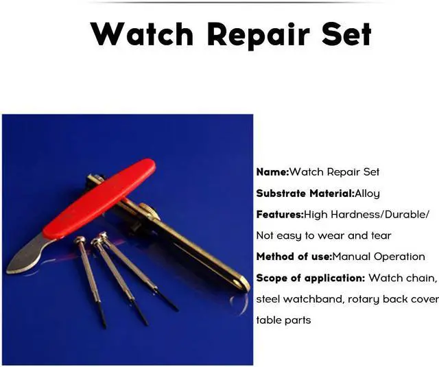 Alt view image 4 of 7 - Portable Watch Repair Tool Professional Watch Repair Package Clock Maintenance Hardware