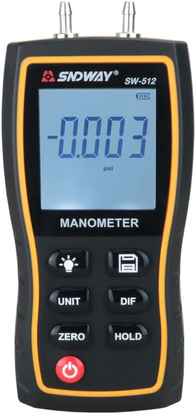 Main image of SNDWAY SW-512 Digital Manometer Air Pressure gauge Vacuum Pressure Gauges differential natural gas pressure gauge meter measurement
