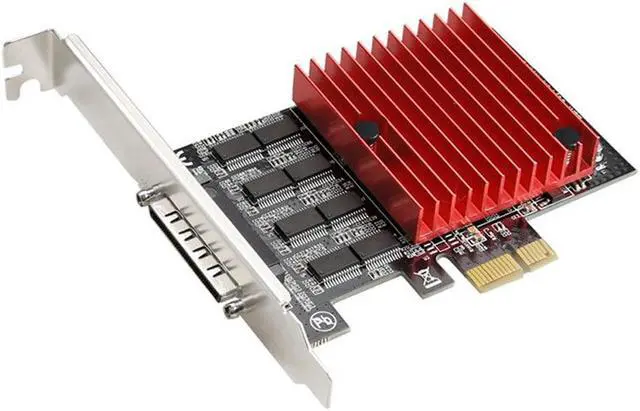 Alt view image 2 of 5 - PCI-Express to 8 ports RS232 DB9 Serial Card with Asix mcs9900 Fan Output Cable PICE RS-232 high Speed Chipset 920KB