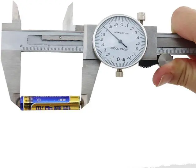 Alt view image 6 of 7 - Vernier Caliper 150mm Stainless Steel Dial Caliper Analog Precision Measuring Tools Height Depth Gauge Micrometer With Box