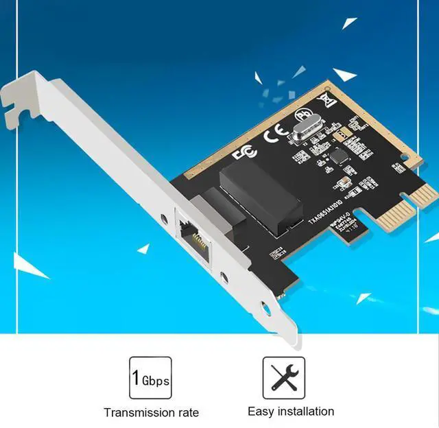 Alt view image 6 of 7 - TXA065 8111H Generation Gigabit Ethernet PCI-E Network Adapter Card Chip for Computer Single Filter