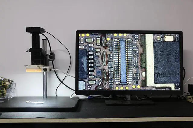 Alt view image 7 of 7 - 38MP 1080P/2K USB HDMI Digital Industrial Video Microscope Camera C MOUNT Camera For Phone SMD CPU PCB Repair Soldering