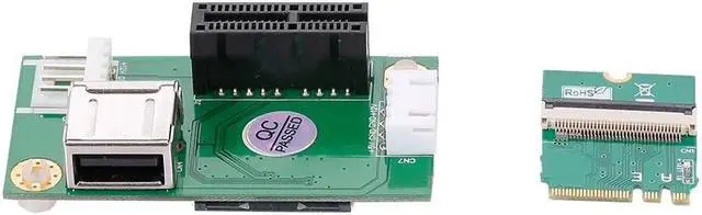 Alt view image 7 of 7 - NGFF (M.2) Key A/E to PCI-E Express 1X Extension Cord with High Speed FPC Cable