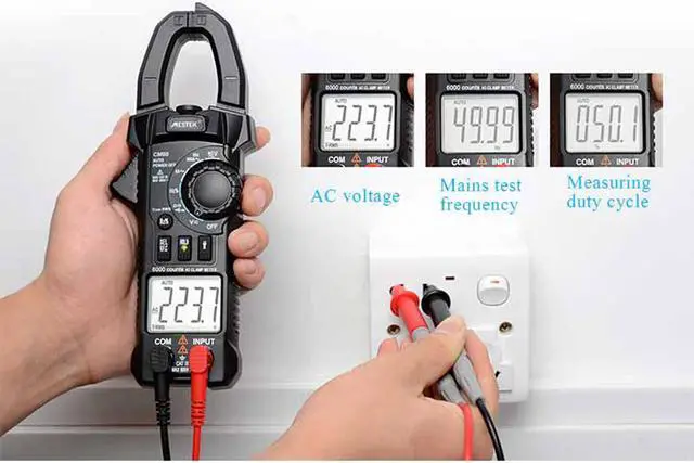 Alt view image 4 of 7 - MESTEK CM80 Professional True RMS LCD Digital Clamp Meter Multimeter AC/DC Voltage AC Current Capacitance Continuity Test Frequency Measurement Tester