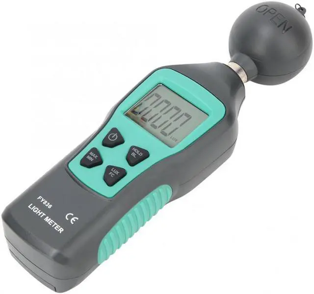 Alt view image 7 of 7 - Mini Digital Luxmeter 0-200000 LCD Display Handheld Illuminometer Luminometer Photometer Temperature Multifunctional Tester