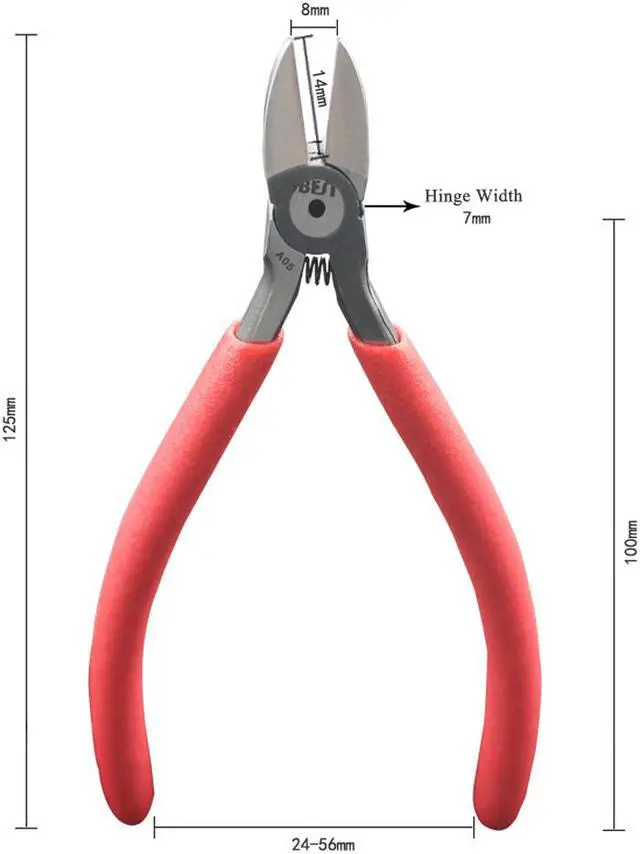 Alt view image 5 of 5 - BEST-A05 Carbon Steel Outlet Clamp Diagonal Pliers Electronic Cable Cutting Wire Nipper