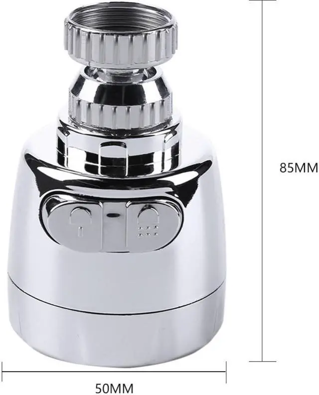 Alt view image 4 of 7 - Faucet Nozzle Aerator Bubbler Sprayer Water-Saving Tap Filter Head 360 Degree Adjustable Faucet Nozzle