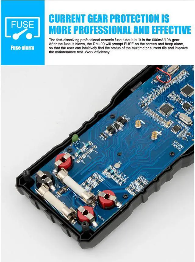 Alt view image 5 of 7 - MESTEK DM100C Analog Digital Multimeter True RMS NCV Automatic Multimeter Resistance Voltage Temperature Multimetro Non-contact Meter
