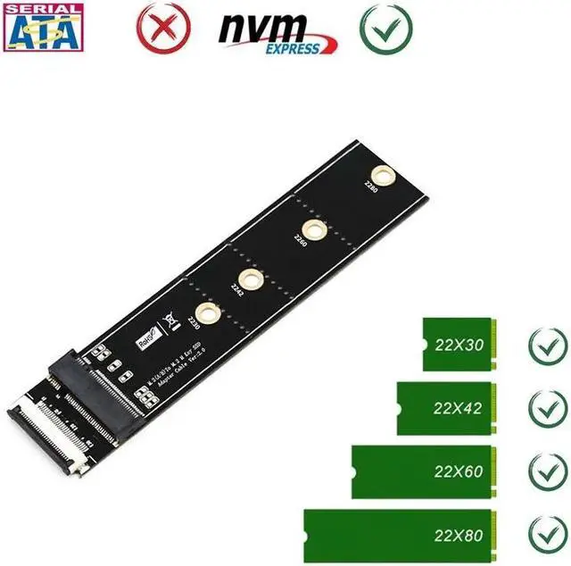 Alt view image 5 of 7 - NGFF M.2 Key M to Key A+E Extension Cable NGFF Adapter Card Converter For Windows 2000/7/8/10
