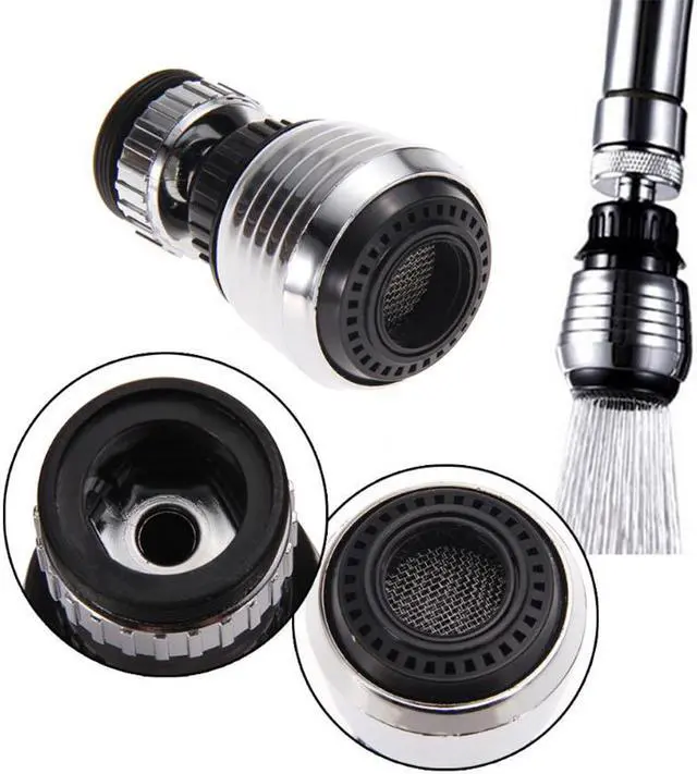 Alt view image 5 of 7 - 360 Degree Rotate Aerator Water Saving Tap Water Bubbler Diffuser Swivel Faucet Nozzle Kitchen Accessories