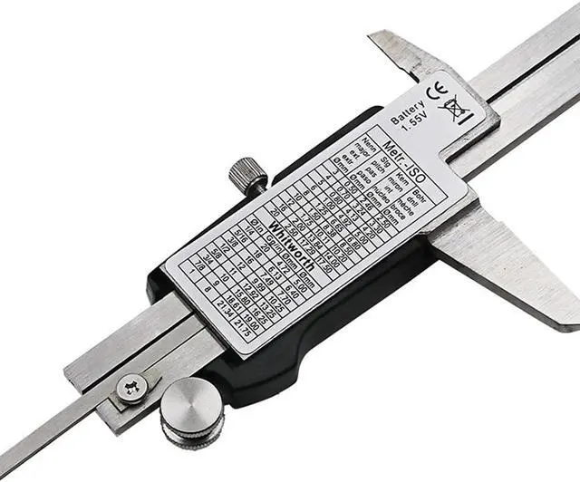 Alt view image 3 of 7 - 150mm LCD Digital Stainless Steel Caliper Electronic Vernier Caliper Micrometer Depth Measuring Tool Gauge