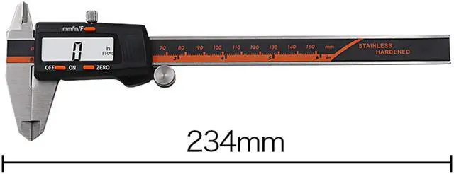 Alt view image 4 of 7 - 150mm LCD Digital Stainless Steel Caliper Electronic Vernier Caliper Micrometer Depth Measuring Tool Gauge