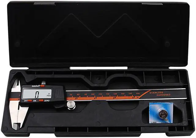 Alt view image 7 of 7 - 150mm LCD Digital Stainless Steel Caliper Electronic Vernier Caliper Micrometer Depth Measuring Tool Gauge
