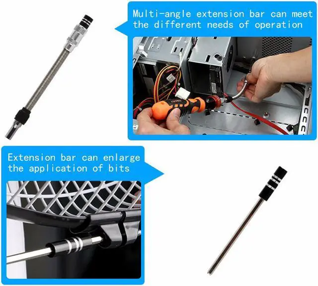 Alt view image 7 of 7 - JAKEMY JM-6121 31 in 1 Hand Tool Set Electronics Repair Tools Set Kit Multi Bits Ratchet Screwdriver Set for LaptopTablet Repair