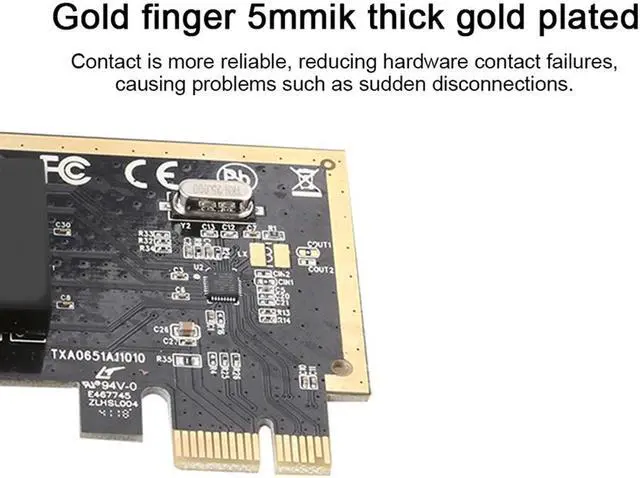 Alt view image 3 of 7 - TXA065 8111H Generation Gigabit Ethernet PCI-E Network Adapter Card Chip for Computer Single Filter
