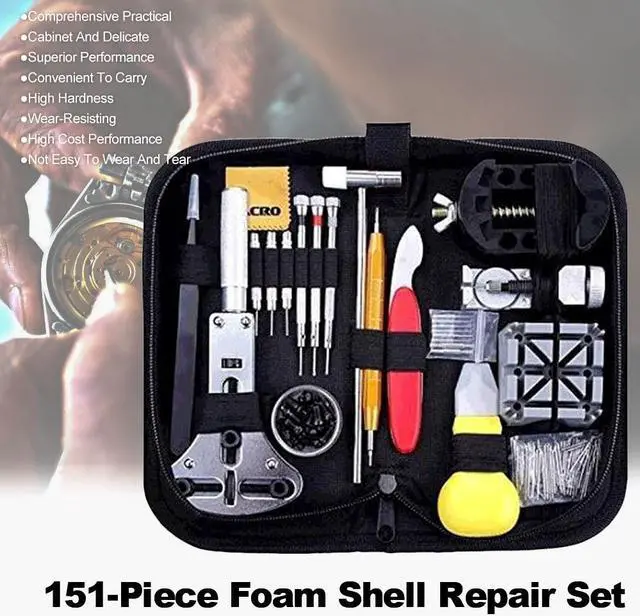 Alt view image 5 of 7 - Portable Watch Repair Tool Professional Watch Repair Package Clock Maintenance Hardware