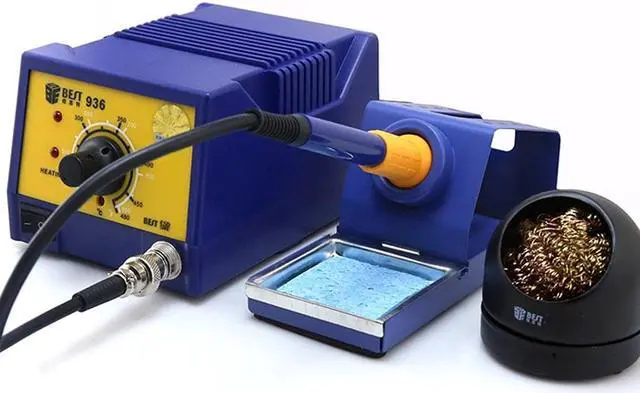 Alt view image 2 of 7 - BST-936 Temperature Adjustable Lead-free Automatic BGA SMD Soldering Station Rework Station With Soldering Iron Cleaner - 220V